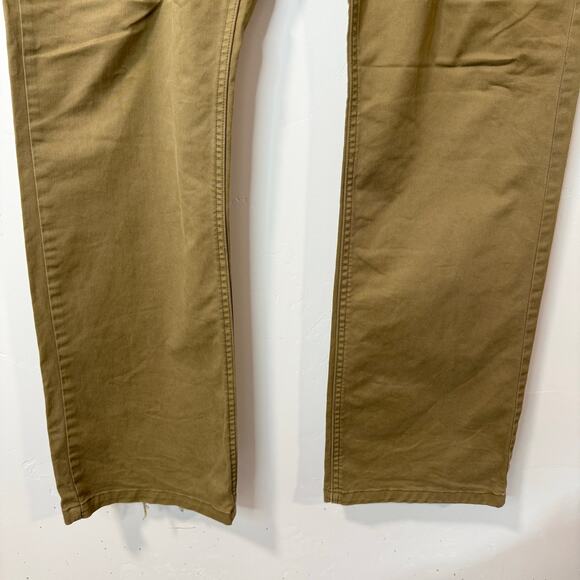 Burberry Brit Mens Straight Leg Chino Pants Tan Khaki 34 Regular Office Workwear - Picture 4 of 12